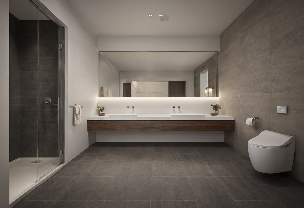 Luxury interior image showing Keeping the existing bathroom layout is a false economy when defects remain
